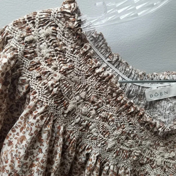 NWOT Doen Odessa Mini Dress in Sienna Champignon XL - Picture 10 of 14